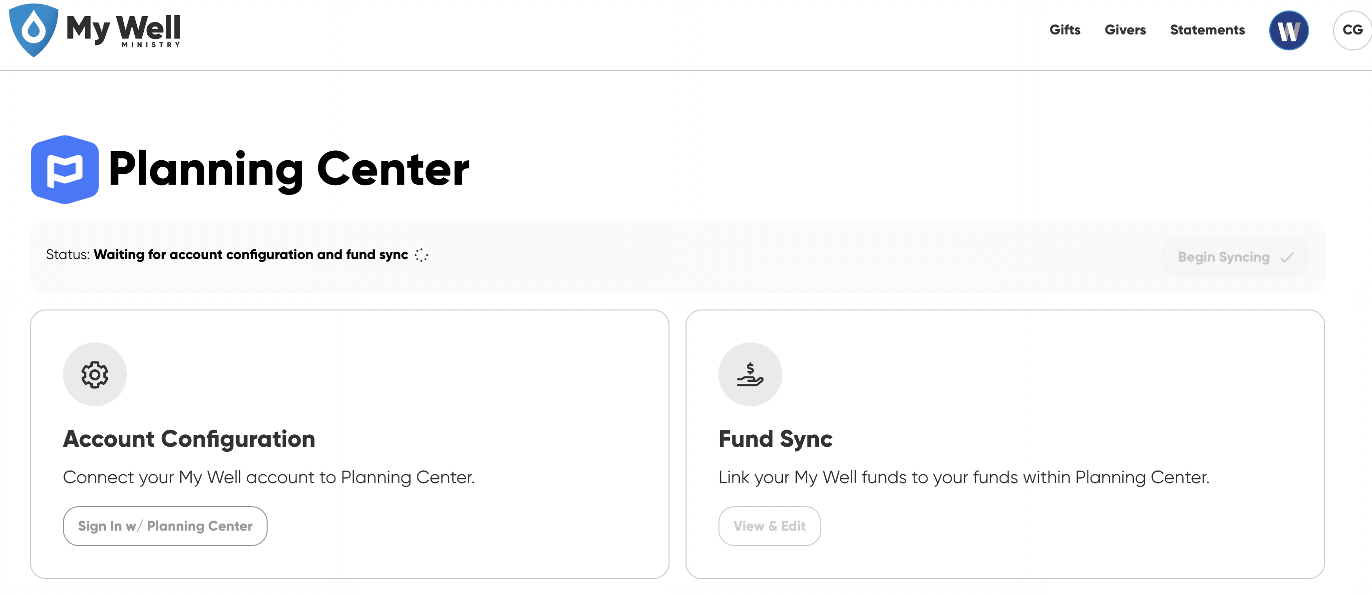 How To Set Up The Planning Center Integration With The My Well Giving Platform
